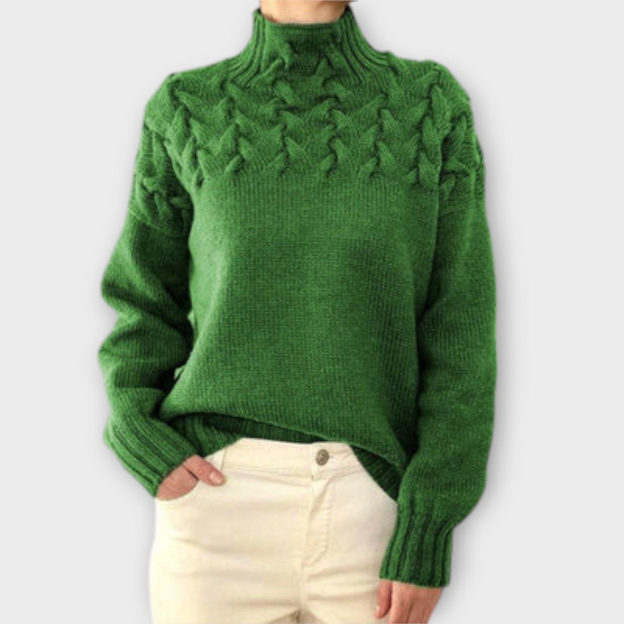 Ivana | Eleganter Strickpullover mit Rollkragen