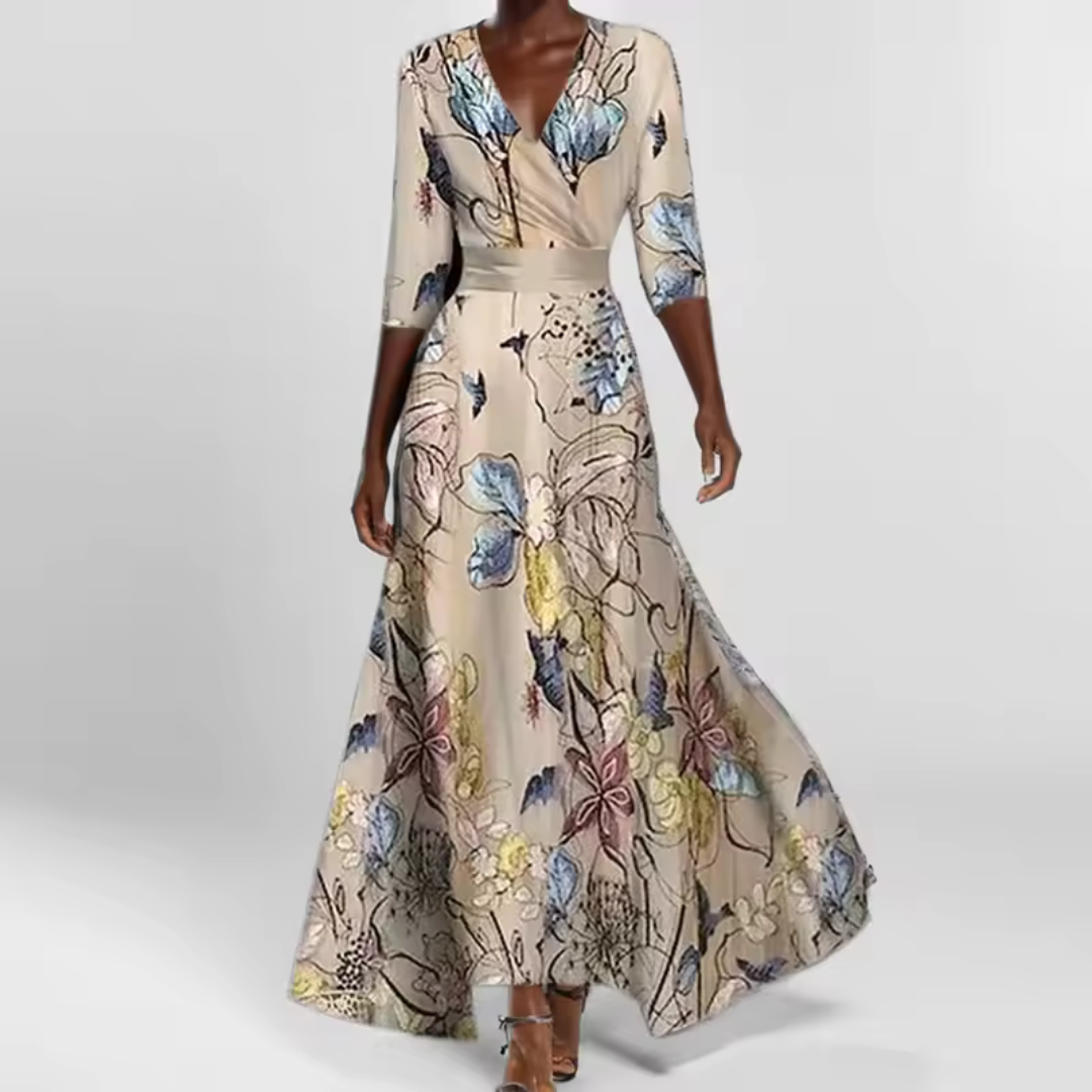 Elise | Elegantes Maxi-Blumenkleid
