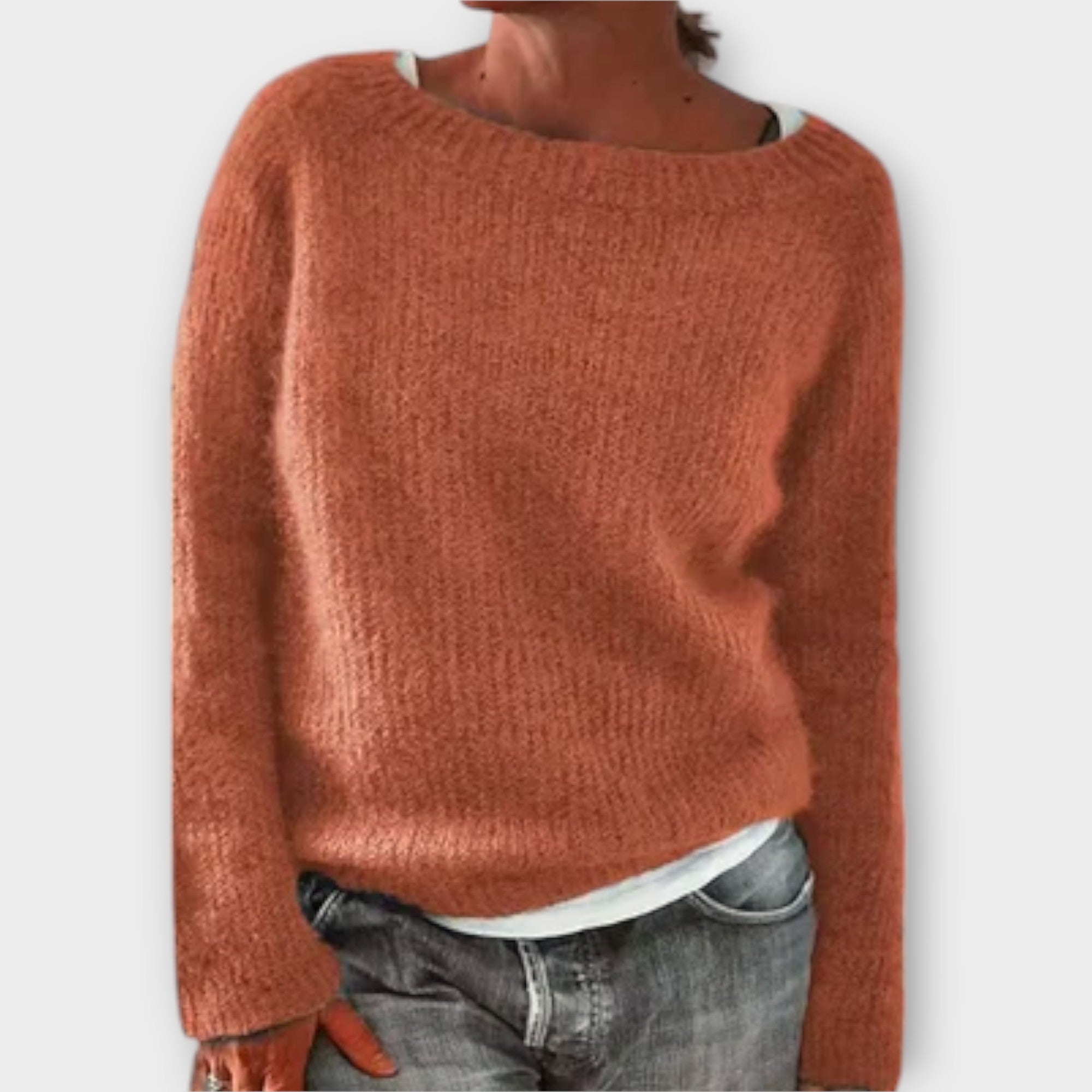 Iva | Einfacher Strickpullover