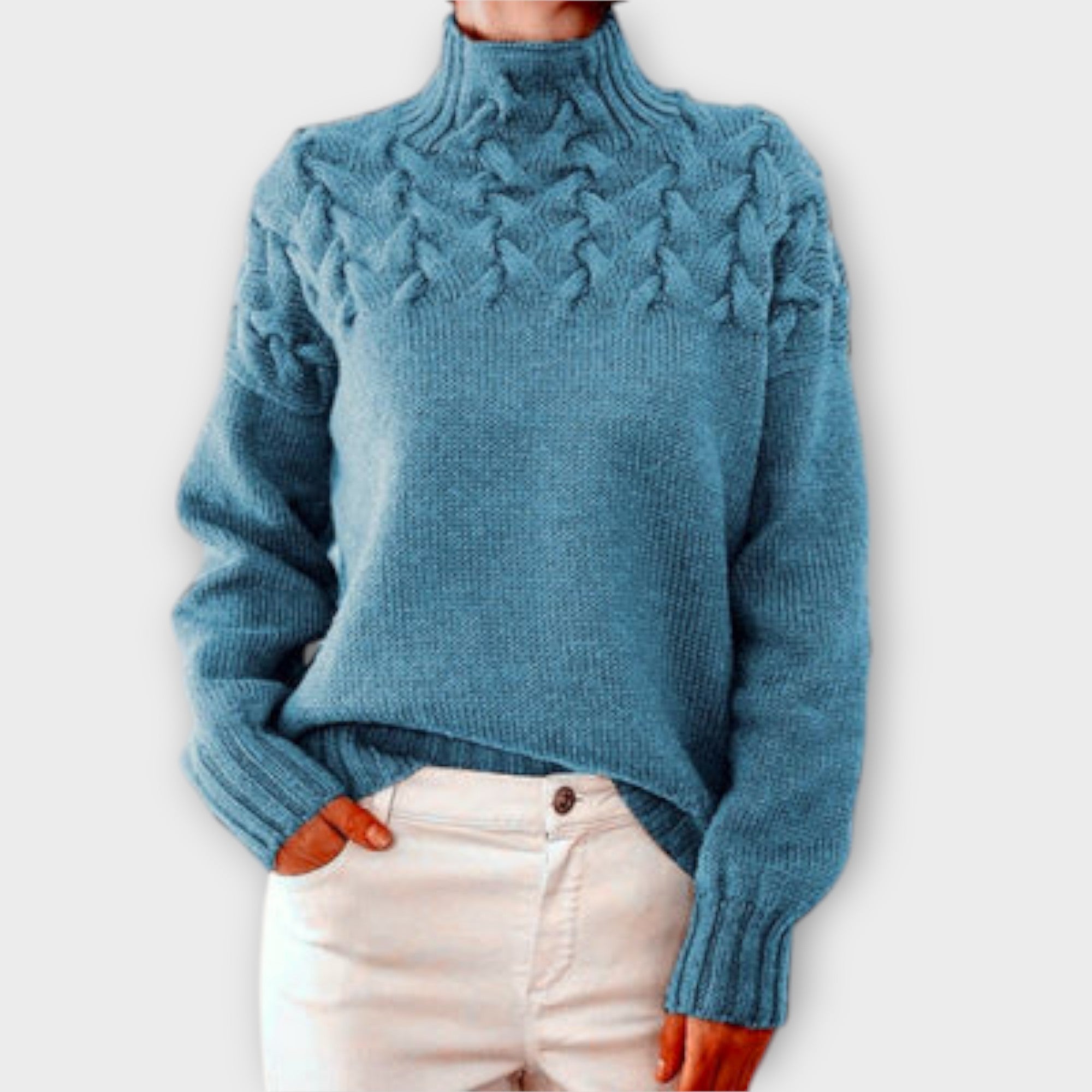 Ivana | Eleganter Strickpullover mit Rollkragen