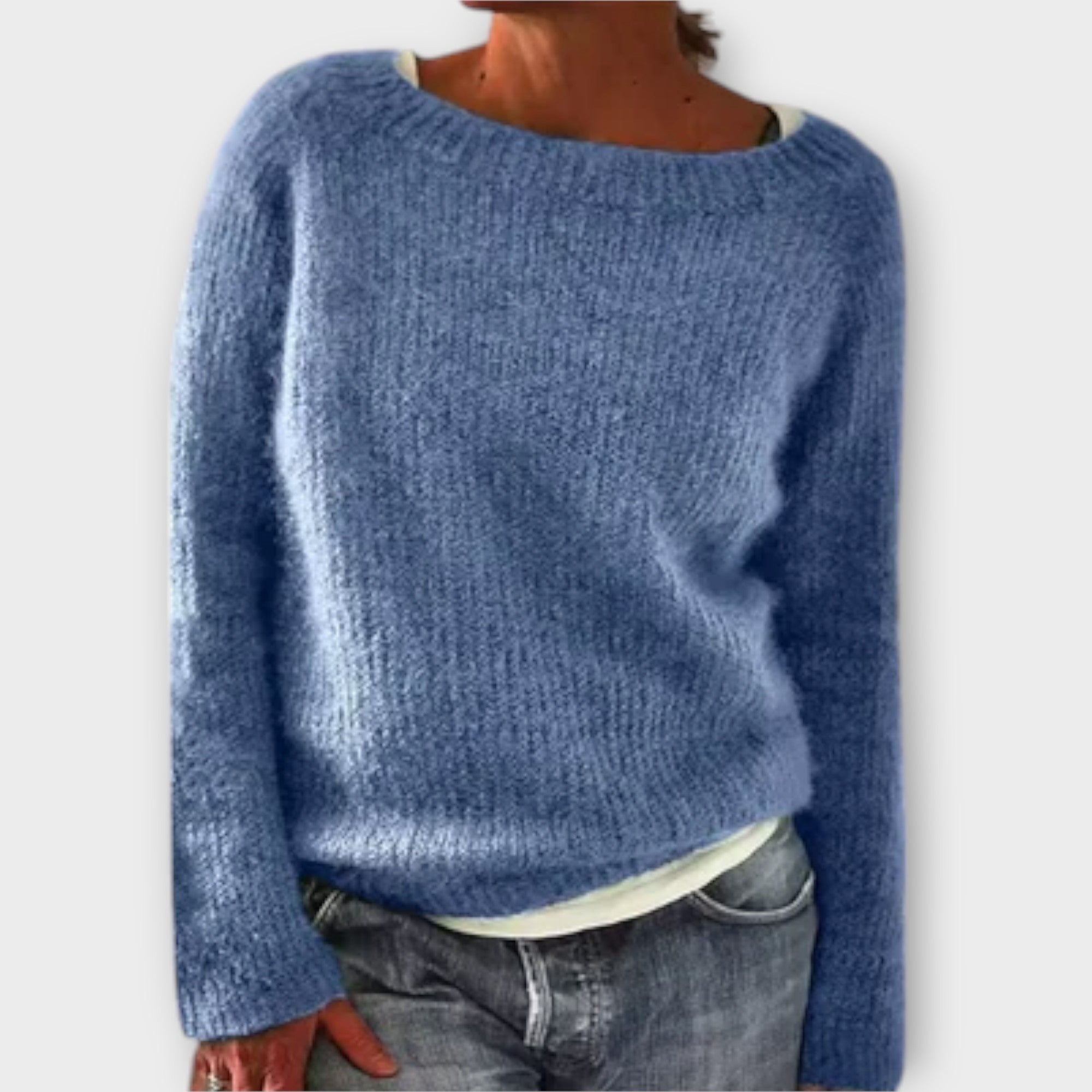 Iva | Einfacher Strickpullover