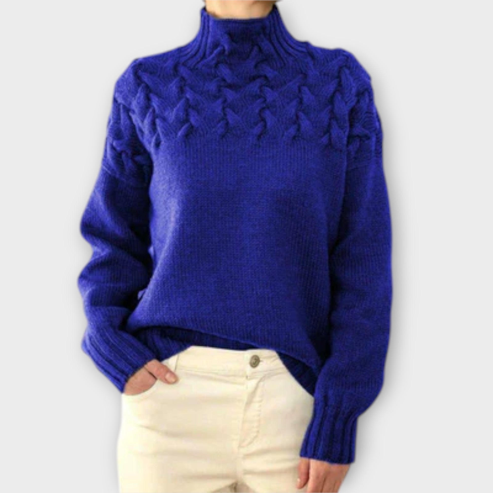 Ivana | Eleganter Strickpullover mit Rollkragen