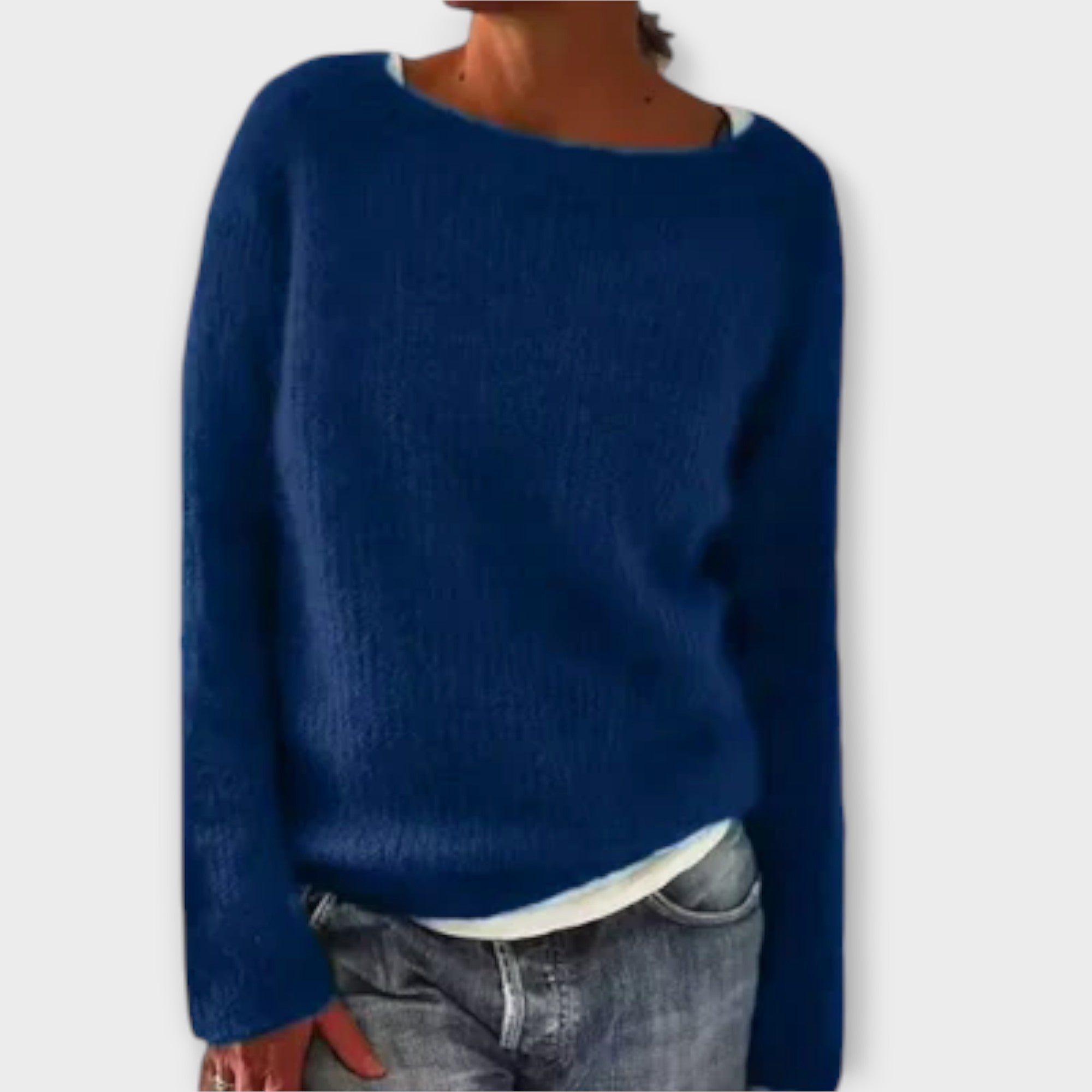 Iva | Einfacher Strickpullover