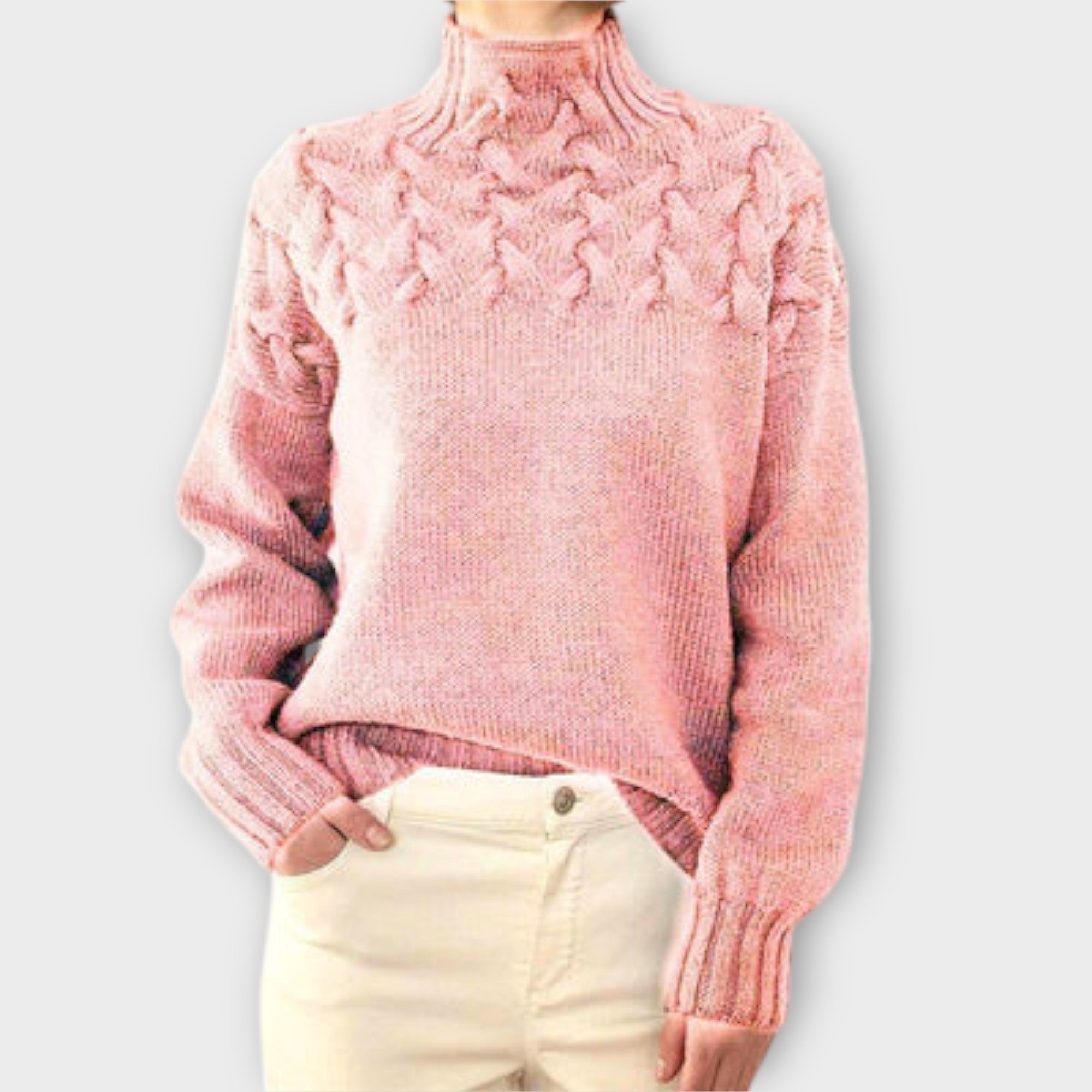 Ivana | Eleganter Strickpullover mit Rollkragen