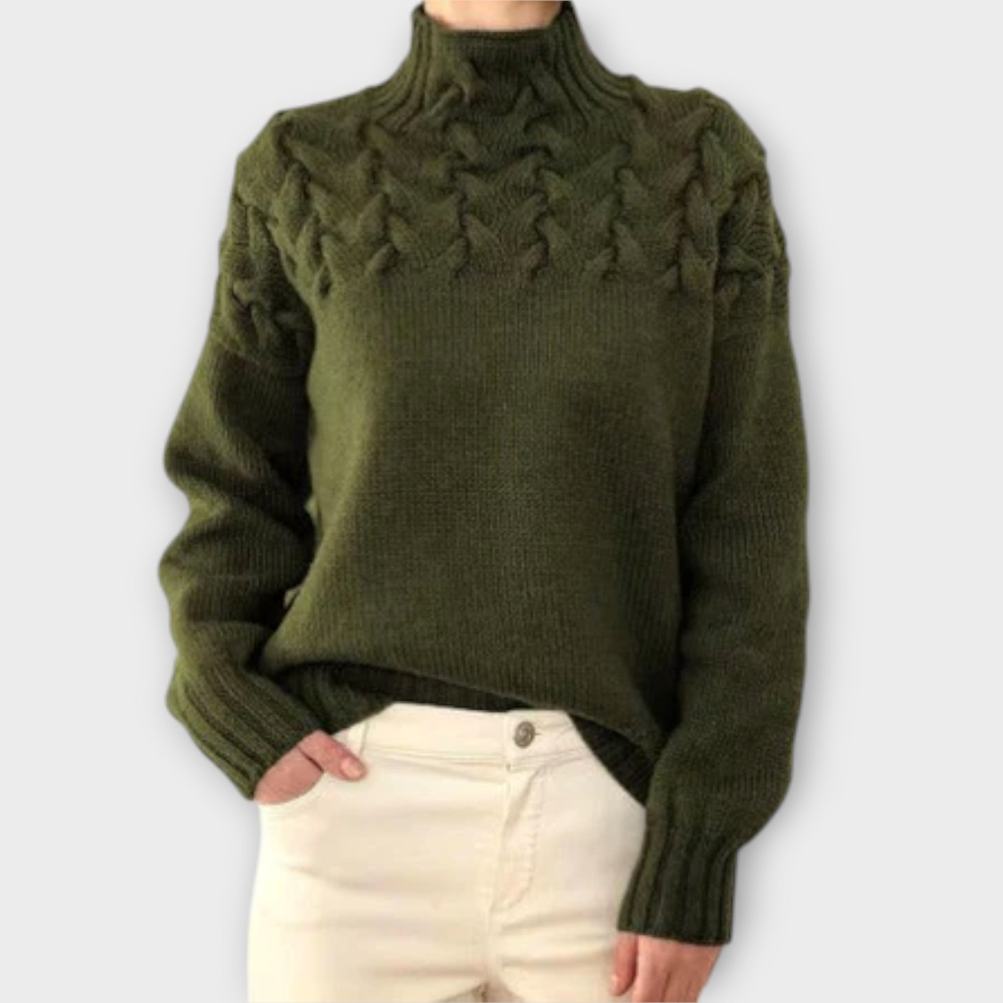 Ivana | Eleganter Strickpullover mit Rollkragen