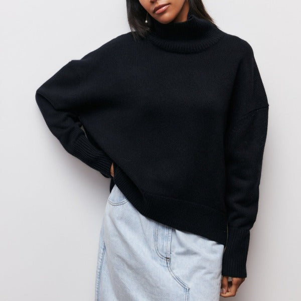 Klára | Eleganter Strickrollkragen für kalte Tage