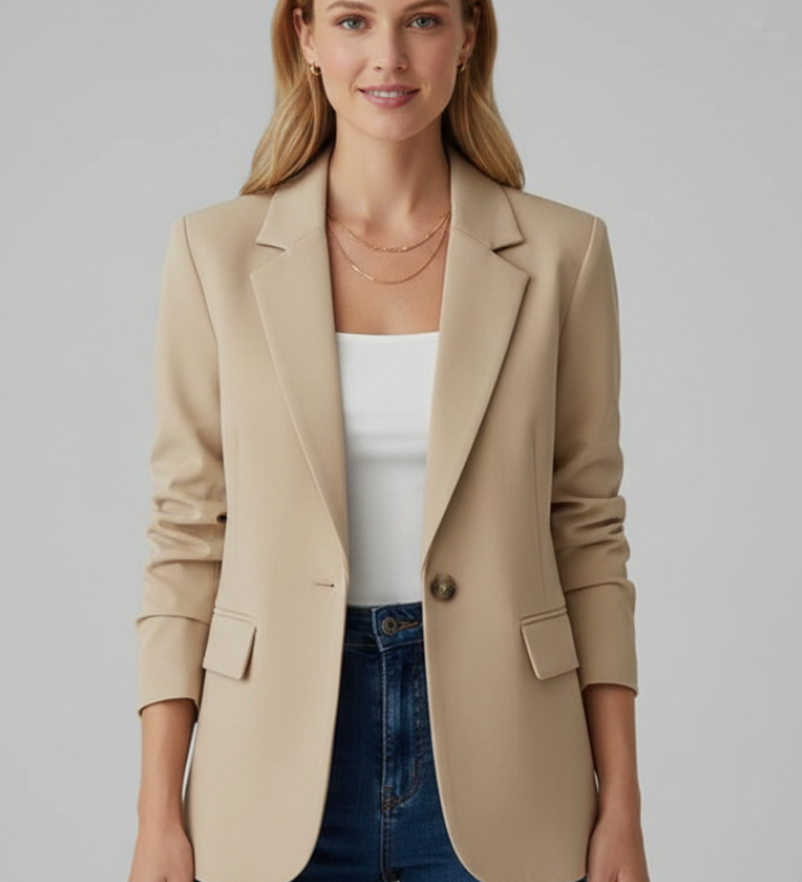 Grace | Damenblazer mit Revers und Ein-Knopf-Verschluss