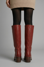 Isolde | Hoher Stiefel mit Blockabsatz