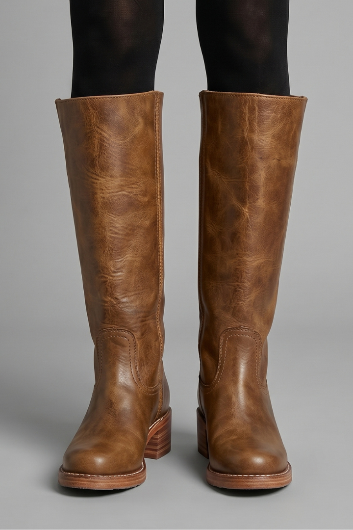 Isolde | Hoher Stiefel mit Blockabsatz