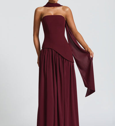 Julia | Damen Sommer Maxi Hochzeitsgastkleid