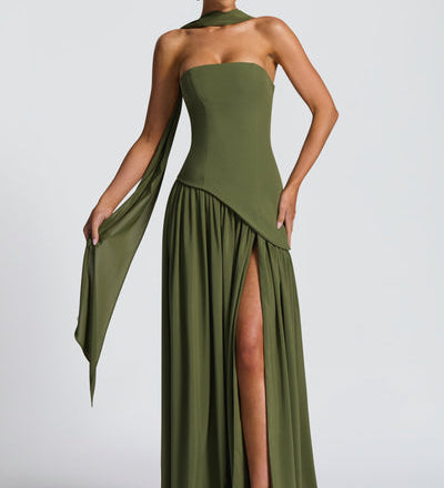 Julia | Damen Sommer Maxi Hochzeitsgastkleid