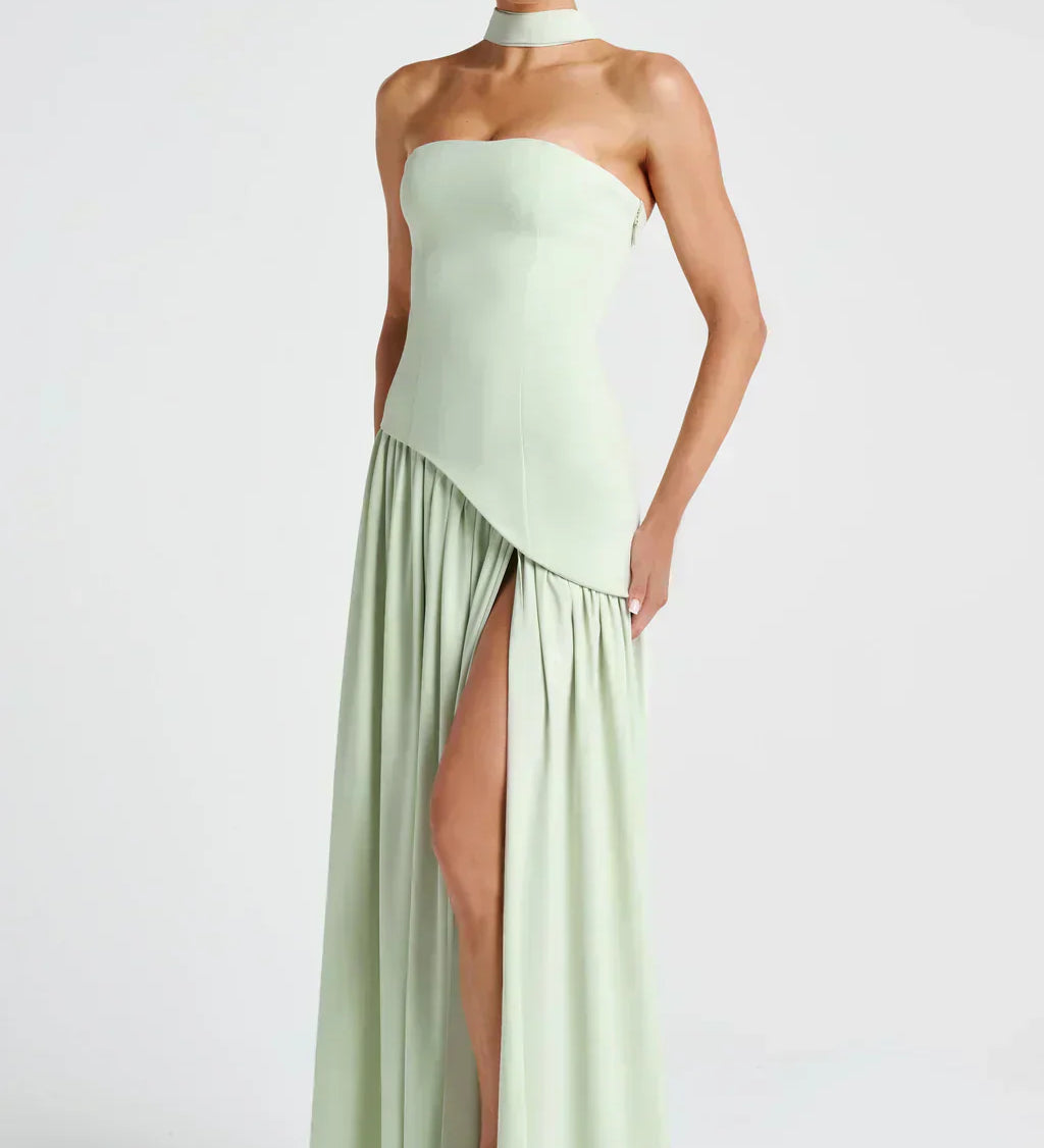 Julia | Damen Sommer Maxi Hochzeitsgastkleid
