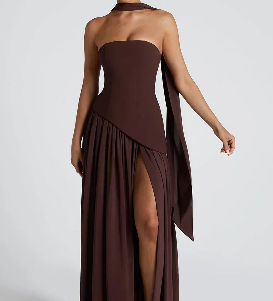 Julia | Damen Sommer Maxi Hochzeitsgastkleid