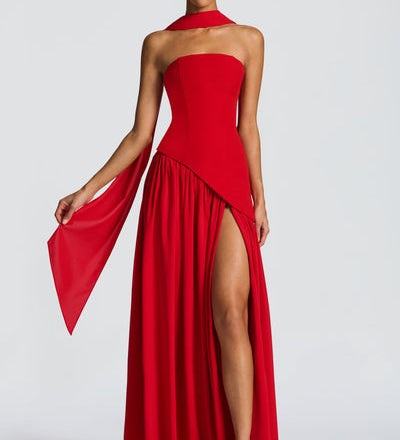 Julia | Damen Sommer Maxi Hochzeitsgastkleid