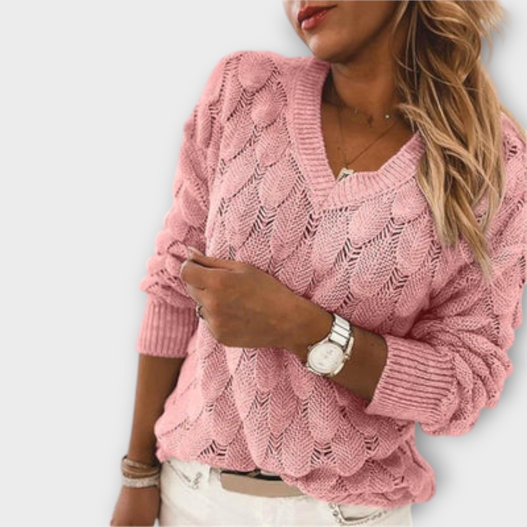 Klára | Eleganter Pullover mit V-Ausschnitt